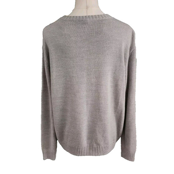 Divided H&M Womens Medium Ugly Christmas Sweater Call Me On My ELF phone Santa - Picture 4 of 5